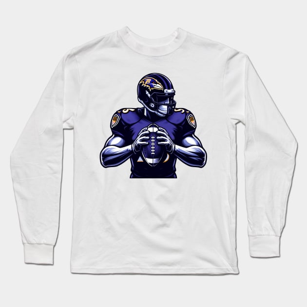 Baltimore Ravens 001 Long Sleeve T-Shirt by romancenemy